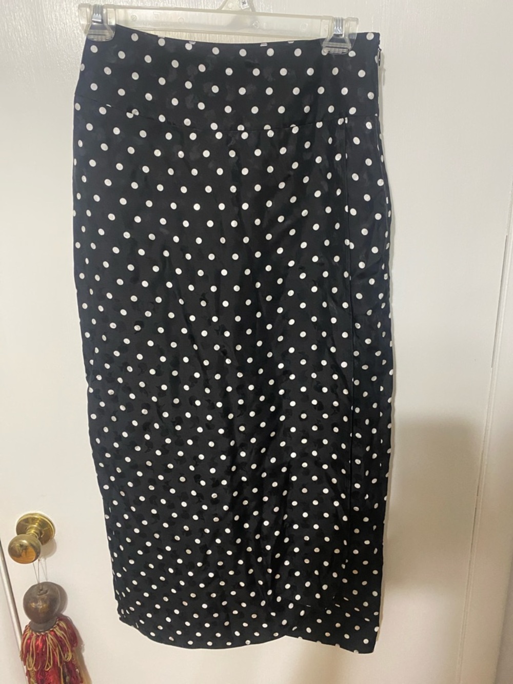 kate spade Black and White Polka Dot Maxi Skirt